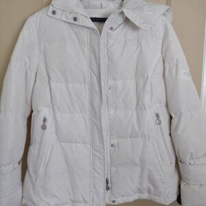 Winter Coat White Down Size Lg by Calvin Klein